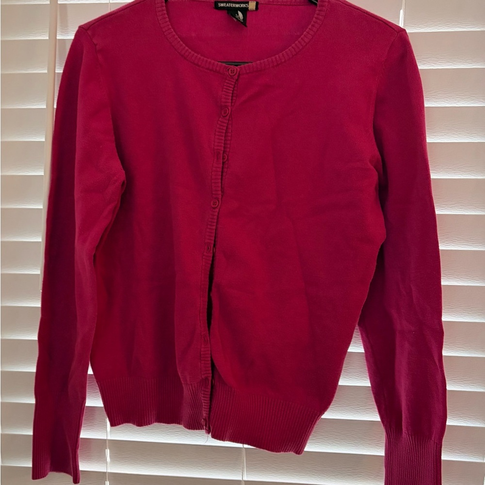 Sweaterworks Fuchsia Cardigan